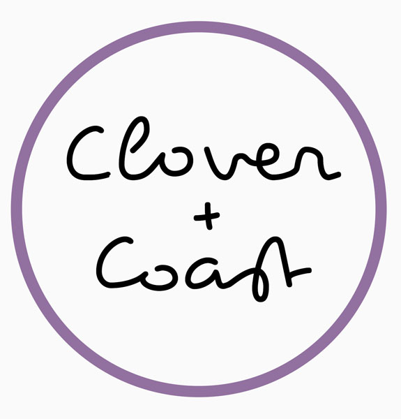 Clover and Coast logo, tassel/fringe earrings handmade on Vancouver Island in Ladysmith, B.C.