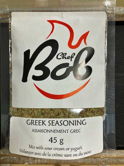 Greek Seasoning from Chef Bob Spices, made on Vancouver Island
