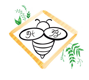Honeybeezigns logo - Vancouver Island woodburning (pyrography)