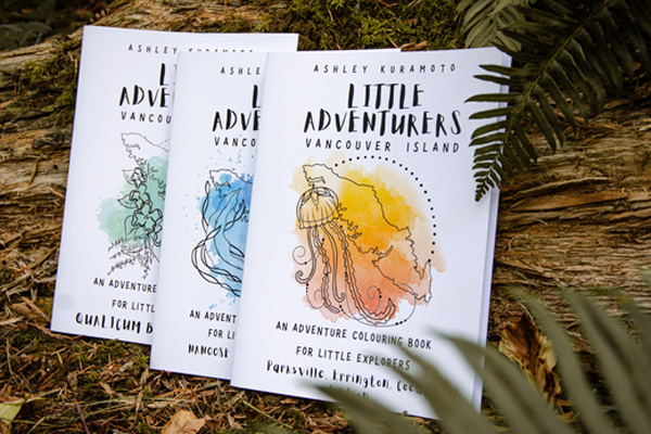 Little Adventurers book collection. Vancouver Island Adventure and colouring book for kids