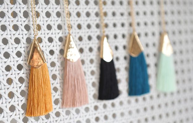 tassle necklaces, jewelry handmade on Vancouver Island by Oh So Lovely